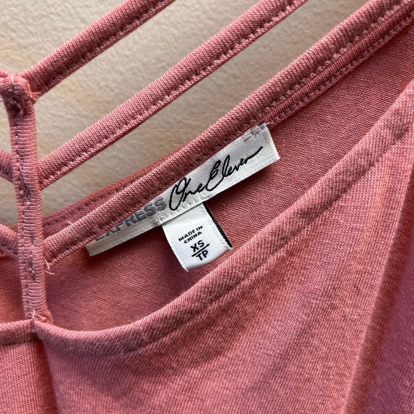 Express One Eleven Dusty Rose Strappy Top - Picture 4 of 5